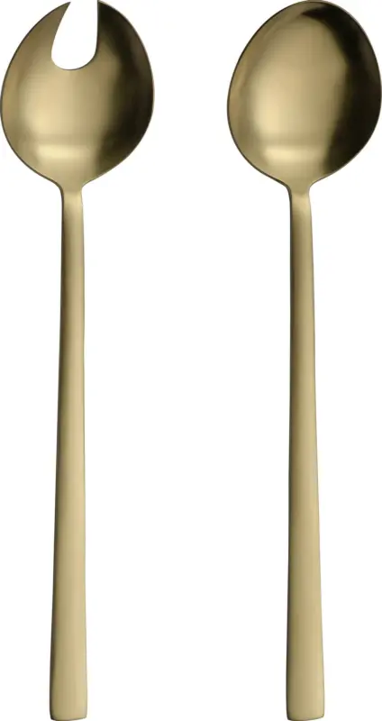 Salatbesteck Beverly in Goldfarben