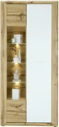 Vitrine in Eichefarben