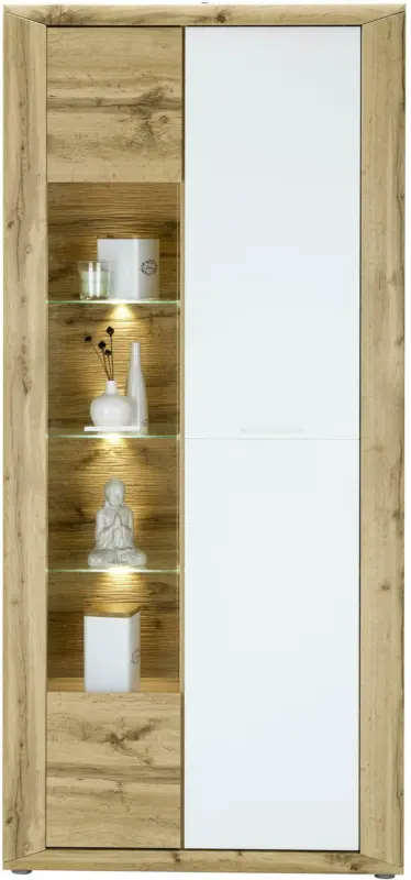Vitrine in Eichefarben