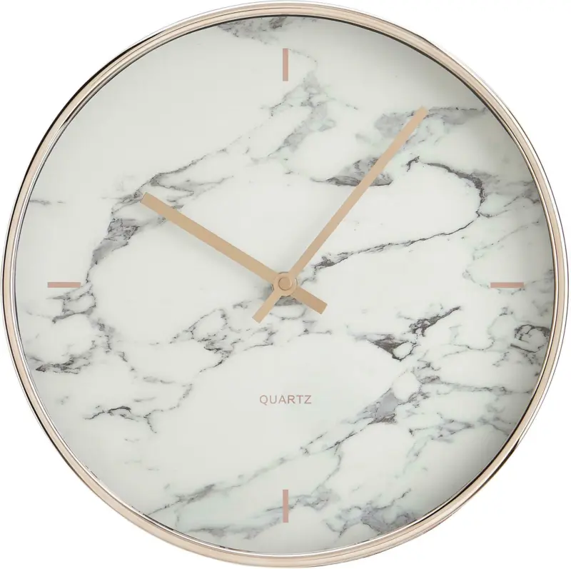 Wanduhr Priya in grau/weiß