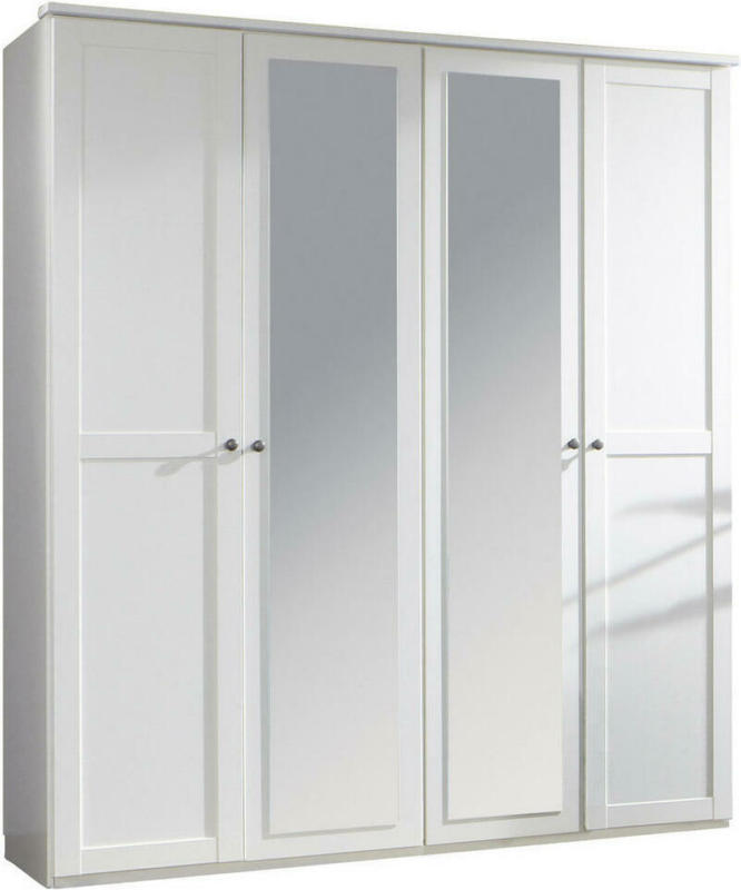 Drehtürenschrank in Weiß