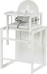 Kombihochstuhl in Weiß