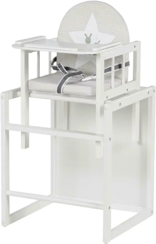 Kombihochstuhl in Weiß