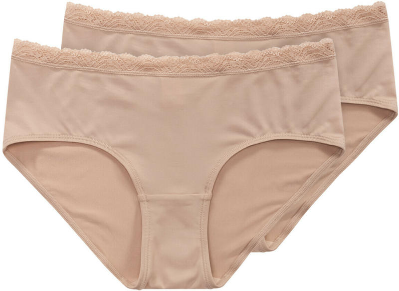2 Damen Pantys mit Spitzenkante (Nur online)