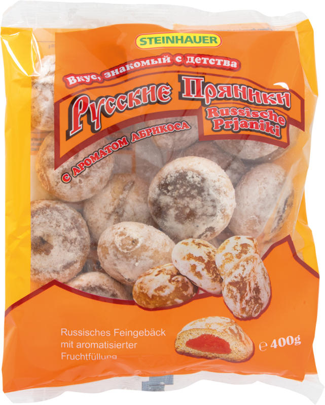 Feingebäck mit aromatisierter Fruchtfüllung (Aprikose)