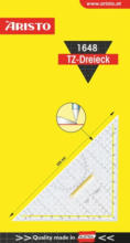 PAGRO DISKONT ARISTO TZ-Dreieck ”1648” mit Griff 32,5 cm transparent