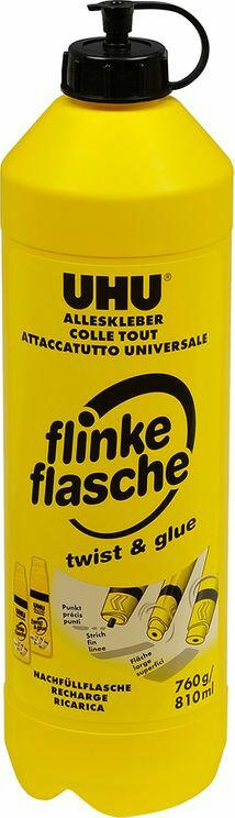 UHU Nachfüllung für Alleskleber Flinke Flasche 810 ml