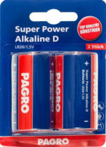 PAGRO DISKONT PAGRO Batterie ”Super Power Alkaline D” 2 Stück