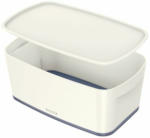 PAGRO DISKONT LEITZ ”My Box” Aufbewahrungsbox mit Deckel 5 Liter weiß/grau