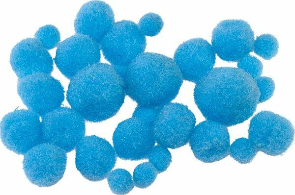 KNORR PRANDELL Pompons 100 Stück blau