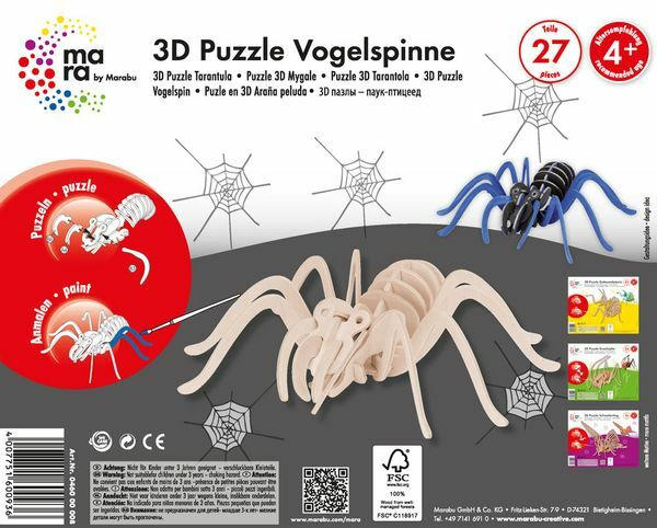 MARA Puzzle 3D ”Vogelspinne”