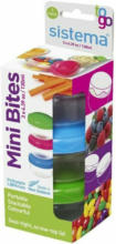 PAGRO DISKONT SISTEMA Lunchboxen ”Mini bites to go” 3 x 130 ml mehrere Farben
