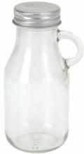PAGRO DISKONT Glasflasche mit Henkel 175 ml transparent