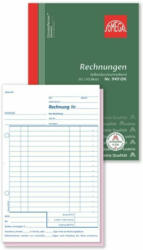 OMEGA DRUCK Rechnungsbuch A5 hoch 2 x 50 Blatt