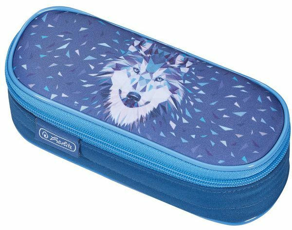 HERLITZ Pennalbox ”Wolf” blau