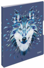 PAGRO DISKONT HERLITZ Ringmappe A4 ”Wolf” 2 Ringe blau