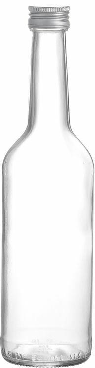 Glasflasche mit Schraubverschluss 0,5 Liter 6 Stück transparent