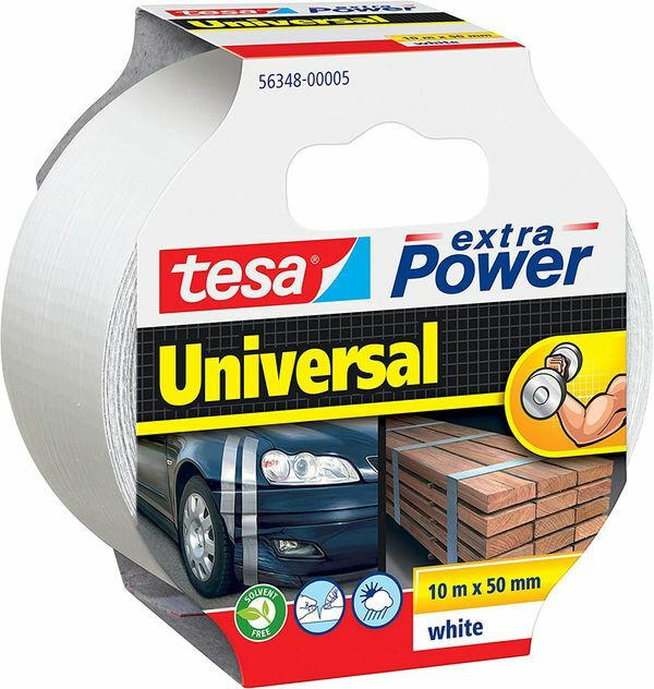 TESA Gewebeband "extra Power Universal" 10 m x 50 mm weiss