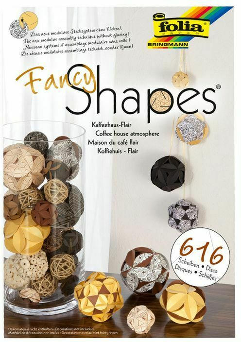 FOLIA Fancy-Shapes-Set "Kaffeehaus-Flair" bunt