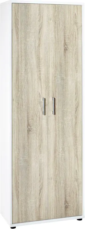 Aktenschrank 'Serie 200', weiß/eichefarben