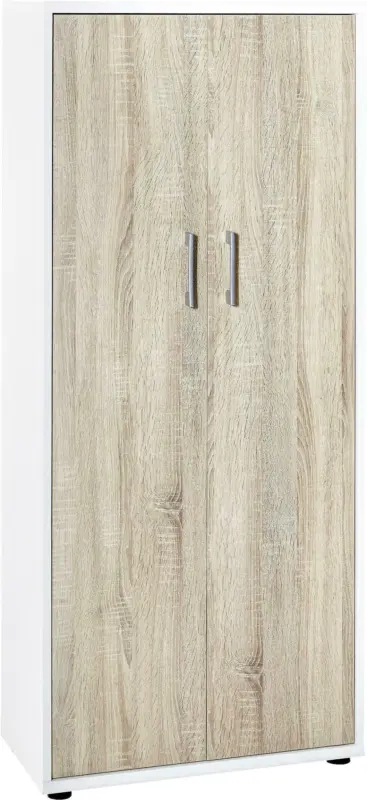 Aktenschrank 'Serie 200', weiß/eichefarben