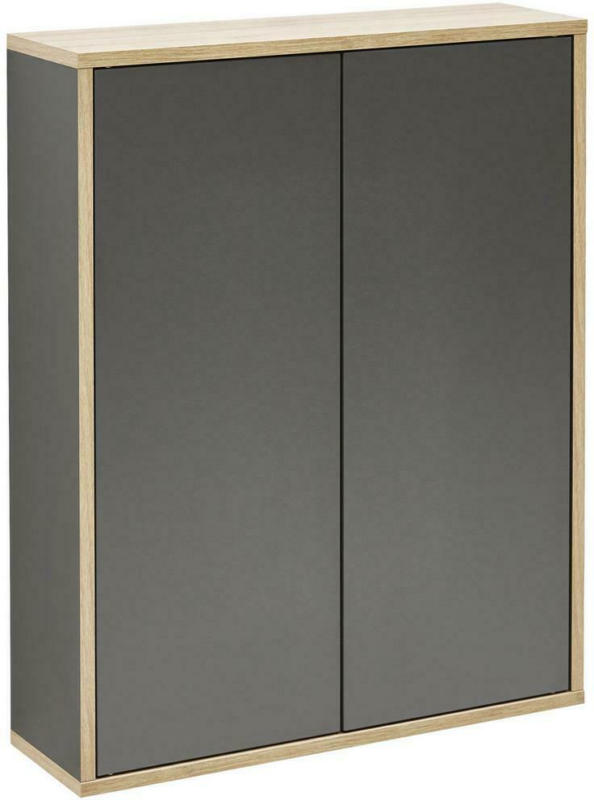 Hängeschrank Push-To-Open Finn B: 60cm, Anthrazit+eiche