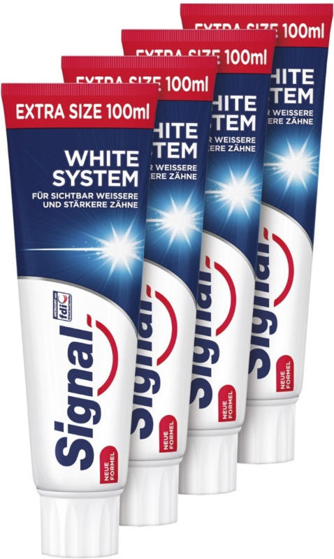 Signal Zahnpasta White System 4 x 100 ml -