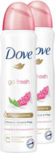 OTTO'S Spray anti-transpirant Dove Go Fresh grenade et verveine citronnée 2 x 150 ml -