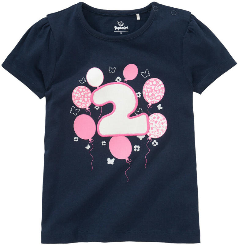Baby T-Shirt mit Geburtstagszahl (Nur online)