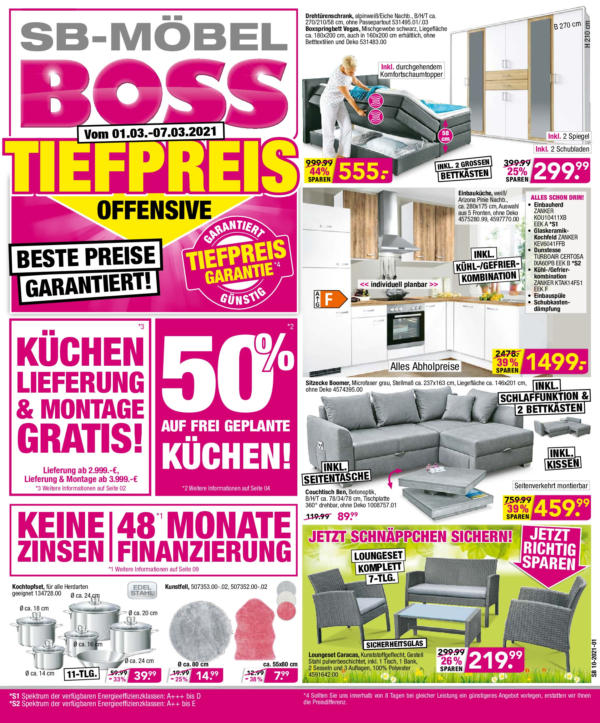 Öffnungszeiten für Möbel Boss AugustSonntagStraße 10