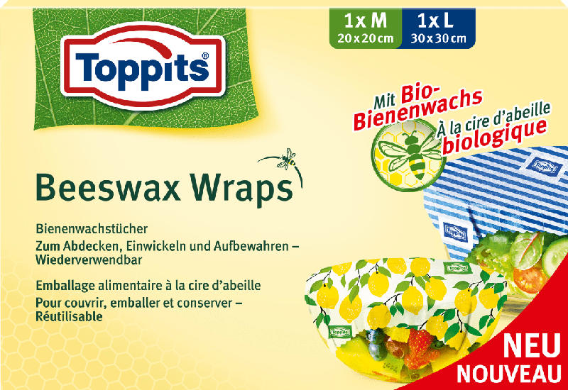 Toppits Bienenwachstücher Set