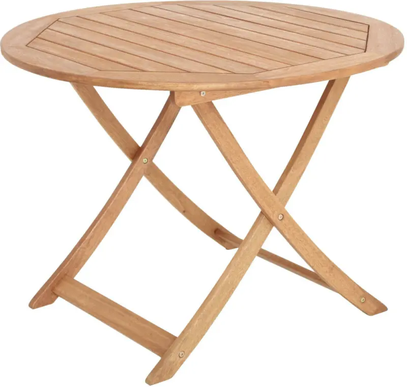 Gartenklapptisch aus Eukalyptus, natur