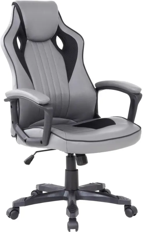 Drehstuhl in Grau/Schwarz