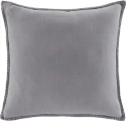 Zierkissen Lorena in Hellgrau ca. 45x45cm