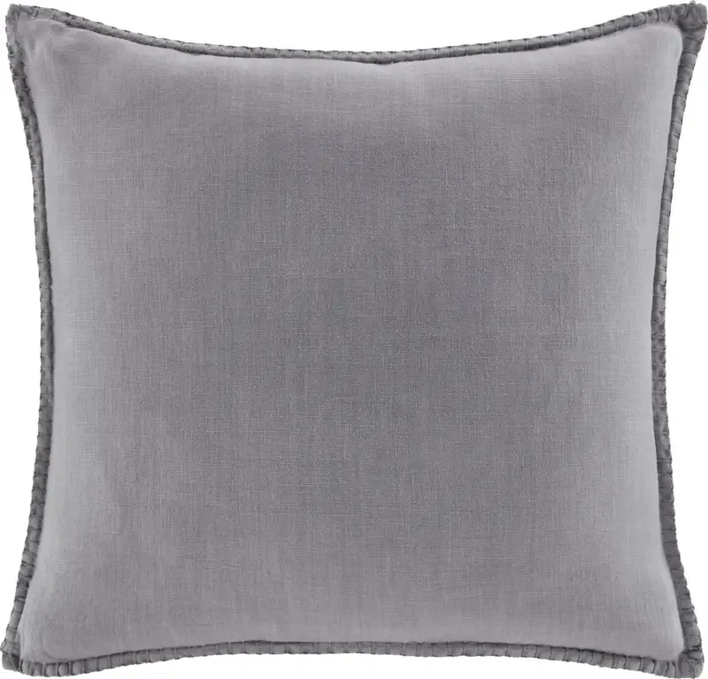 Zierkissen Lorena in Hellgrau ca. 45x45cm