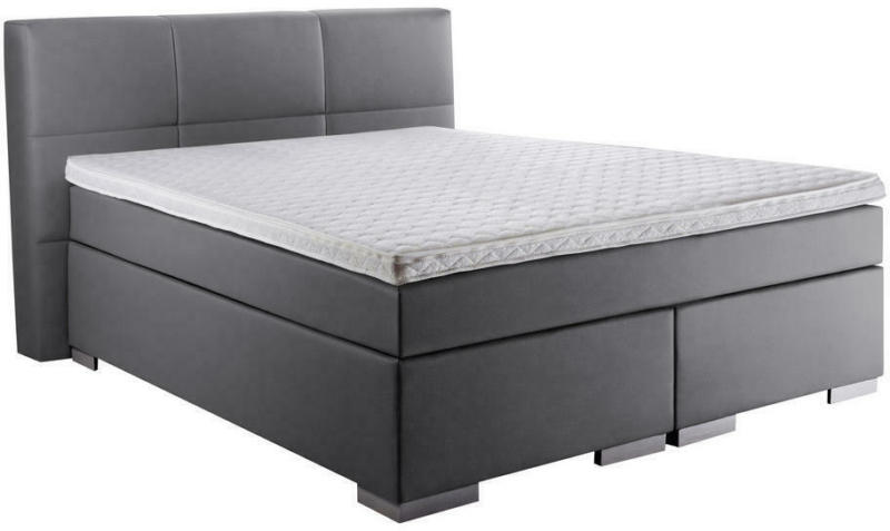 Boxspringbett 'Modern Premium' 140/200 cm in Grau