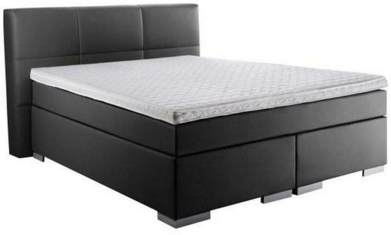 Boxspringbett 'Prinz' H3 140/200 cm in Schwarz