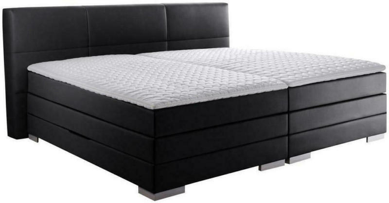 Boxspringbett 'Prinz' H2 200/200 cm in Schwarz