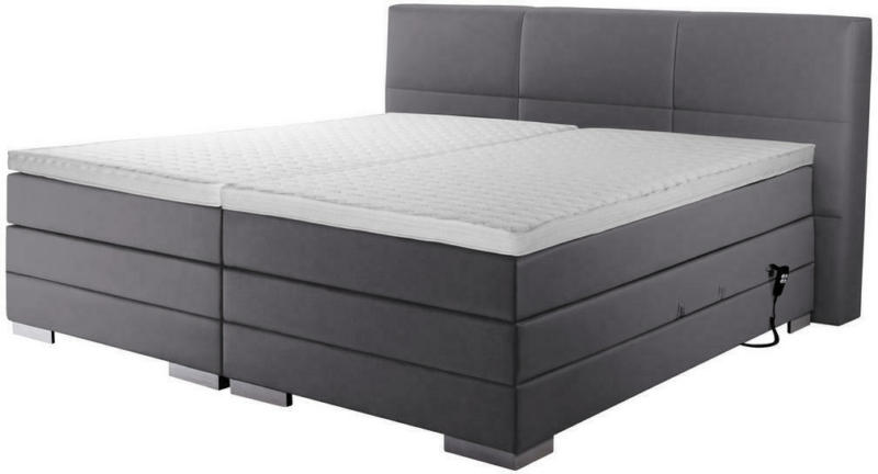 Boxspringbett 'Prinz' H3 180/200 cm in Grau