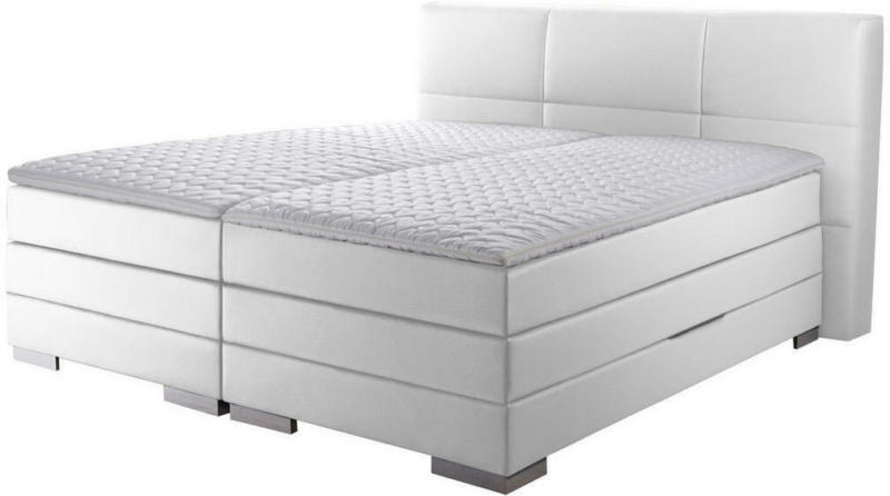 Boxspringbett 'prinz' H2/h3 160/200 cm in WeiÃ