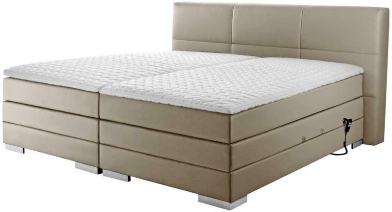 Boxspringbett 'Prinz' H3 180/200 cm in Schlammfarben