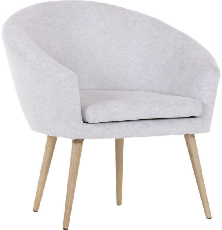 Sessel in Textil Hellgrau