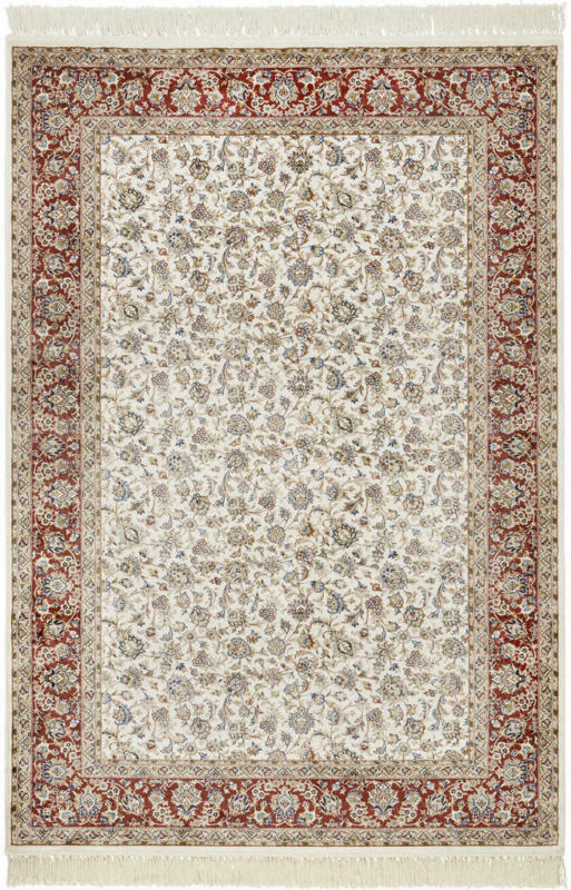 Webteppich Silk Täbriz Beige