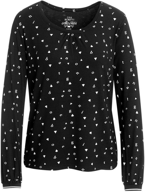 Damen Langarmshirt mit Allover-Print (Nur online)