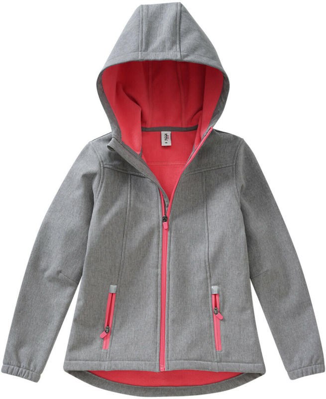 Mädchen Softshelljacke mit Kapuze (Nur online)
