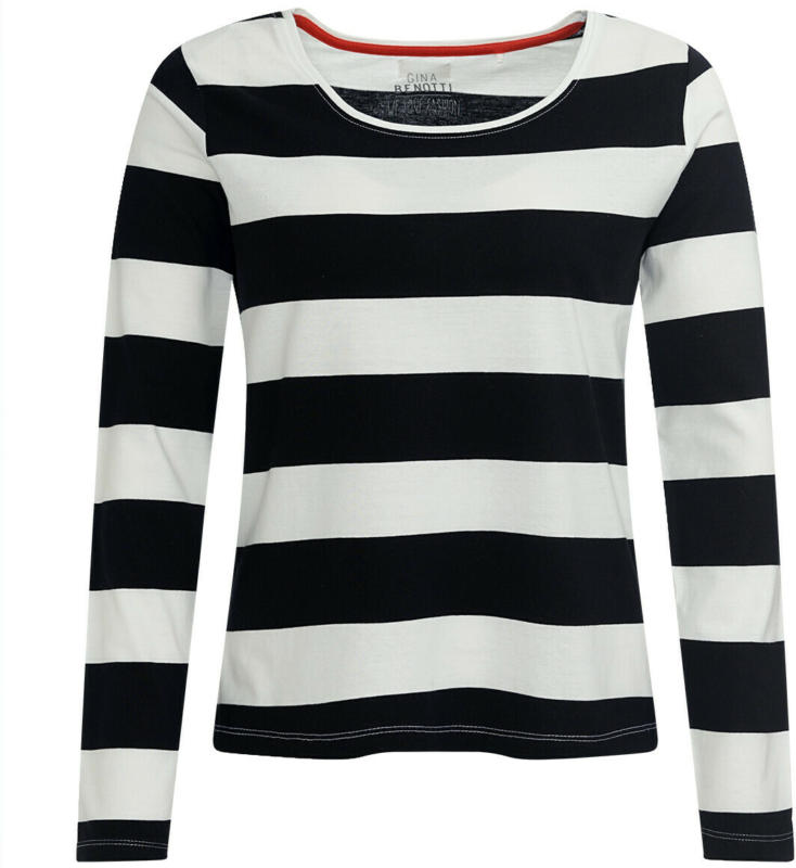 Damen Langarmshirt mit Blockstreifen (Nur online)