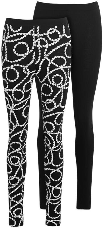 2 Damen Leggings in verschiedenen Dessins (Nur online)