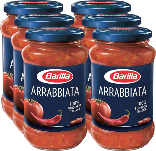 Barilla Sauce All’arrabbiata, 6 x 400 g