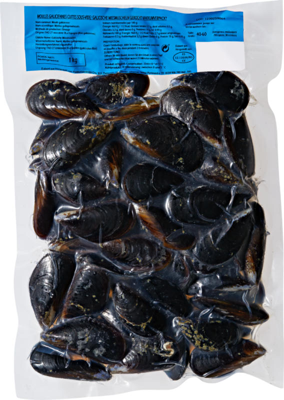 Moules, cuites, Espagne, 1 kg