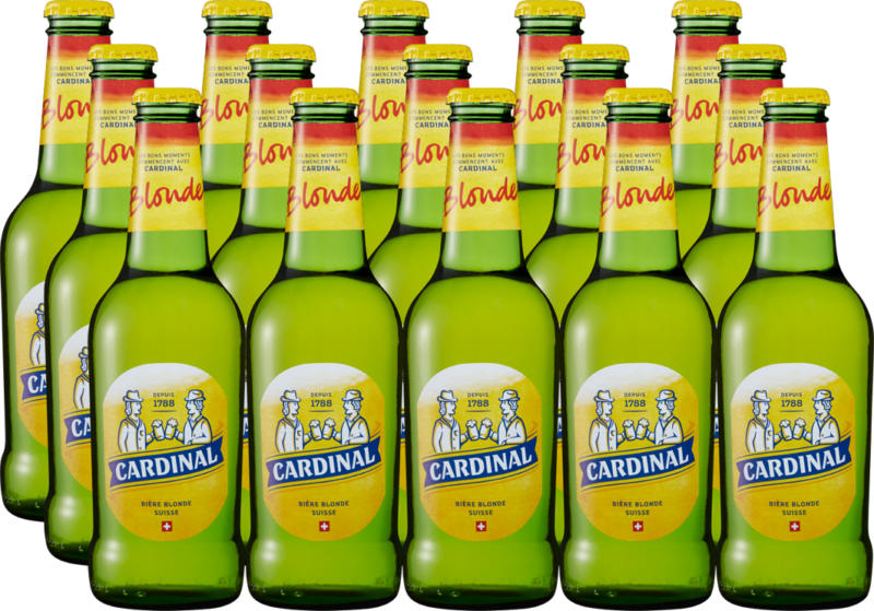 Cardinal Bier Blonde, 15 x 33 cl